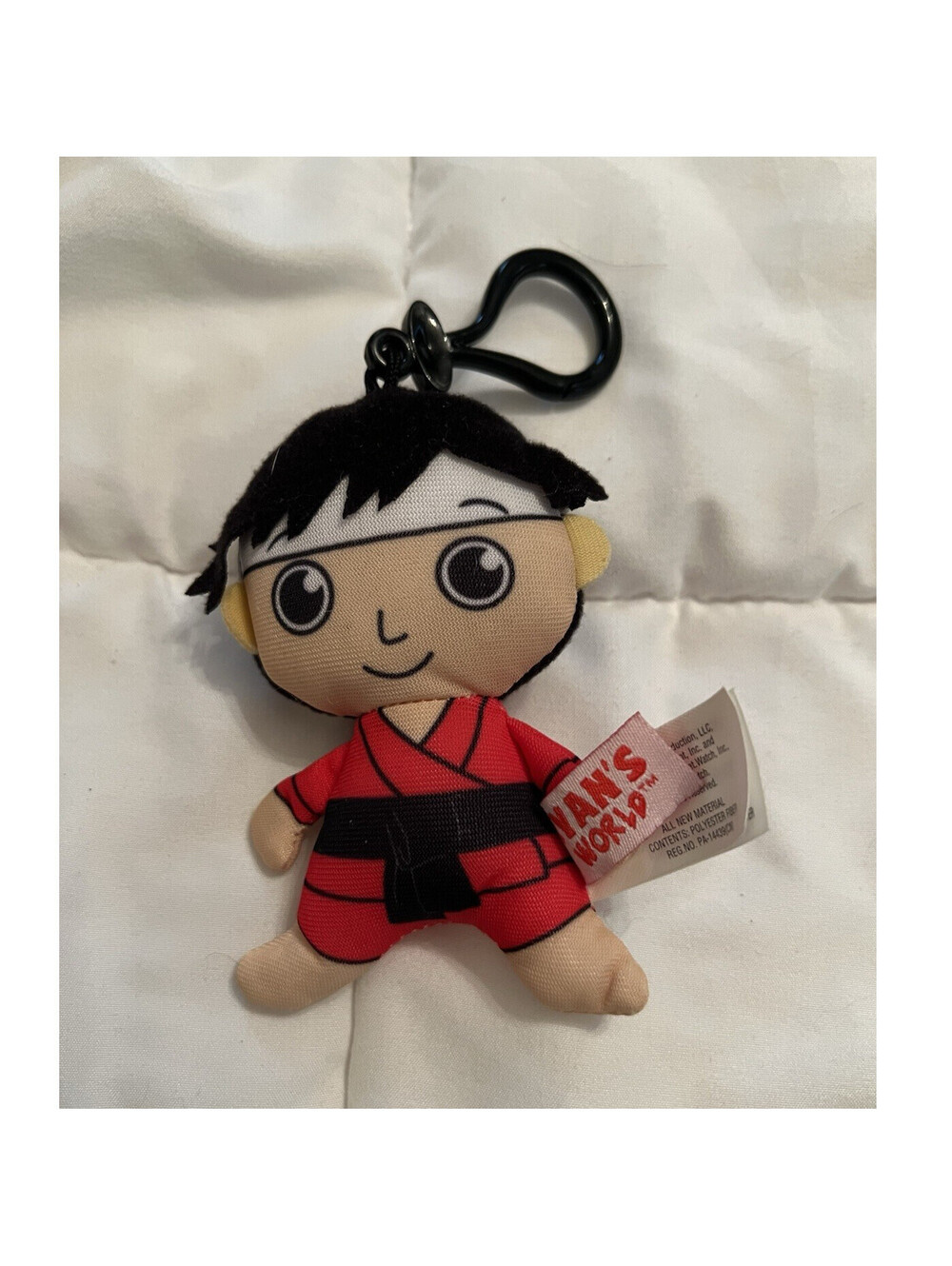 Ryan's World Plush Keychain Clip - Ryan's World Red Karate Outfit, 2018
